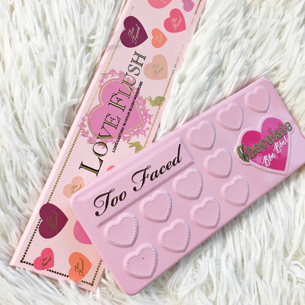 too faced chocolate bon bons palette too fced love flushed blush palette