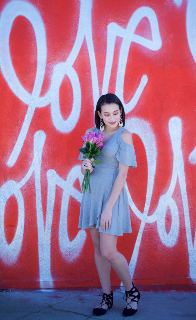 valentine's day outfit, date night outfit, valentine's day, v day outfit, love wall, love wall Culver City