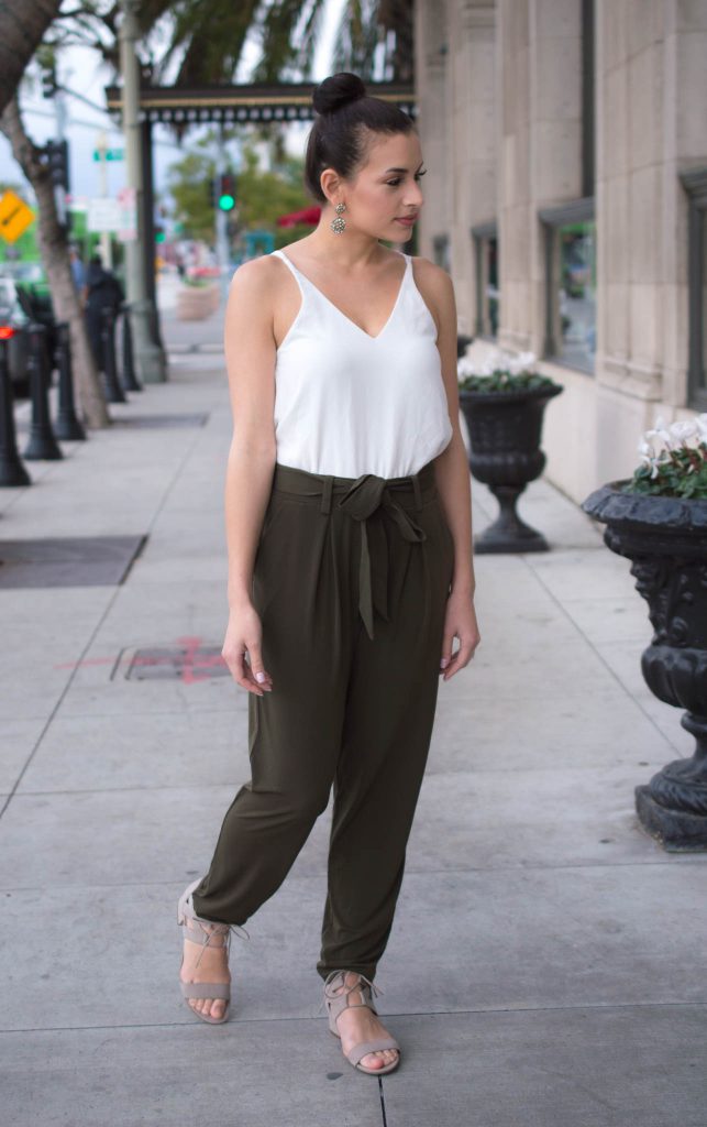 jersey pant, joggers, best pants for spring, sam and libby, sugarfix by baublebar, LA style, LA blogger